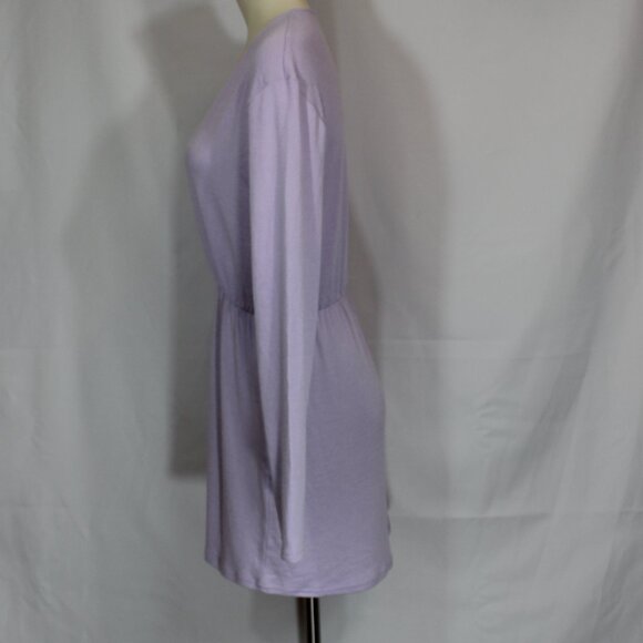 Aritzia Wilfred Free Giulia Knit Crossover V-Neck Long Sleeve Dress size Medium - Picture 2 of 6